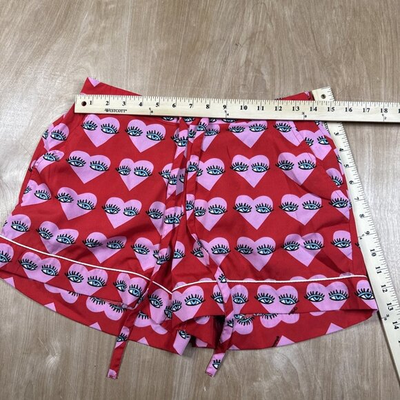 Bouffants & Broken Hearts Women's Pajamas Shorts & Top Relaxed Comfort Size Smal - Picture 4 of 6